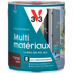 La peinture Extérieure Multi-matériaux V33 vous permet d’utiliser une seule peinture pour tout ! Polyvalente et performante,  ...