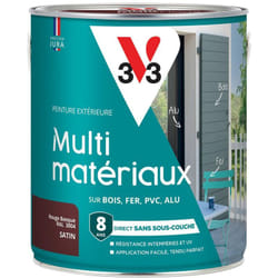 Peinture extérieure Multi-matériaux V33 Rouge Basque satin 2,5L