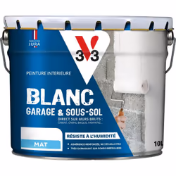 La peinture Blanc Garage & Sous-Sol V33 est la solution pratique pour illuminer vos murs bruts. Elle couvre parfaitement les  ...
