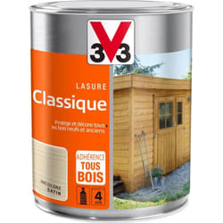 V33 - Lasure classique Solvantée Incolore Satin 1L