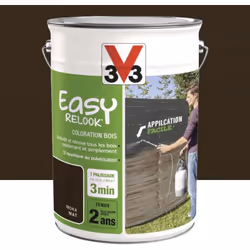 Coloration bois V33 Easy Relook Ardoise Mat embellit et rénove tous les bois rapidement et simplement. Teinte aspect Mat.