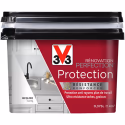 La protection plan de travail Rénovation Perfection® V33 est un vernis spécialement conçu pour les surfaces horizontales très ...