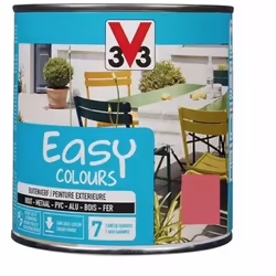 Peinture Easy Colours V33 Hibiscus est une peinture extérieure multi-supports au solvant. Elle peut s'appliquer sur PVC - Alu ...