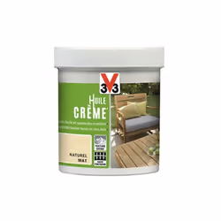 Huile Crème V33 permet un entretien facile et rapide des mobiliers e est compaible avec toutes huiles et tous bois. Aspect ma ...