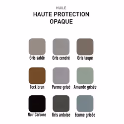 Huile de protection - V33 - 1L - Gris moyen - Liquide - Finition huilé