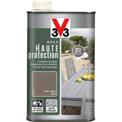 Huile bois extérieur Haute Protection Opaque V33 Gris Sablé 1L