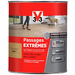 Le vitrificateur Passages Extrêmes® Technologie Céramique V33 vitrifie vos parquets, planchers et escaliers en bois pour une  ...