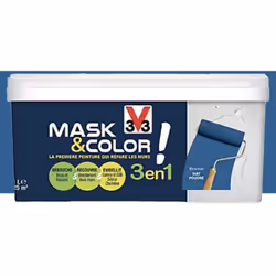 Rénovez, réparez, rafraichissez ou re-décorez tous les murs de la maison avec un seul produit. La Peinture 3 en 1 V33 Mask &  ...