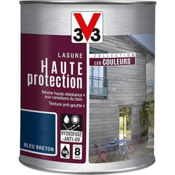 Lasure - V33 - Bleu Breton - Haute Protection - Anti-UV - 1 L