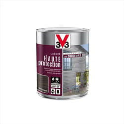 Lasure haute protection les couleurs 8 ans cèdre argenté satiné 1 l - V33