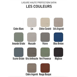 Lasure Haute Protection V33 - Muscade - 1L - Peinture Acrylique - Bois - Satiné