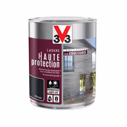 Description générale La Lasure Haute Protection Les Couleurs de V33 est un produit idéal pour protéger et embellir vos bois e ...