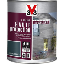 Lasure - V33 - Écume Grisée - Haute protection - Anti-UV - Microporeuse hydrofuge