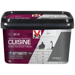 Peinture Multi-Matériaux Cuisine V33 Déco lab Anthracite Satin 2 l