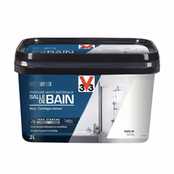 Peinture Multi-Matériaux Salle de bain V33 Deco Lab Kaolin 2 L