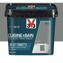 Peinture 100% imperméable Cuisine & bain V33 DécoLAB Roche 0,75 l