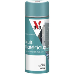 Peinture extérieure Multi-matériaux V33 Blanc ral 9016 Satin 400ml