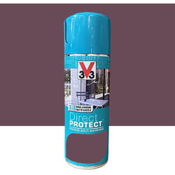 V33 - Bombe de peinture aérosol Glycéro Multi-matériaux Direct Protect Figue fraîche 0,4 l