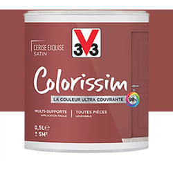 Peinture Multi-supports V33 Colorissim Satin Cerise exquise 0,5 l