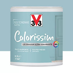 Peinture Multi-supports V33 Colorissim Satin Bleu scandinave 05 L