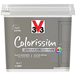 Peinture Multi-supports V33 Colorissim Satin Taupe 1 l