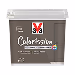 Peinture Multi-supports V33 Colorissim Satin Moka 1 L