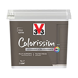 Peinture Multi-supports V33 Colorissim Satin Moka 1 L
