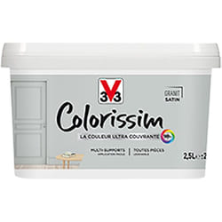 Peinture Multi-supports V33 Colorissim Satin Granit 2,5 l