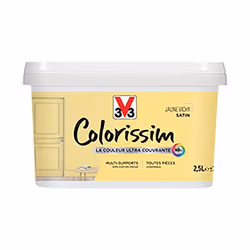 Peinture Multi-supports V33 Colorissim Satin Jaune Vichy 25 L