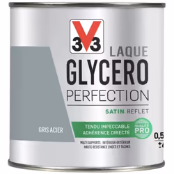 La Laque Glycéro Perfection V33 Satin est une peinture laque monocouche destinée aux supports dont l'usage est intensif. Haut ...