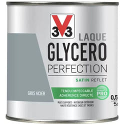 Laque Glycéro Perfection V33 Satin Gris acier 0,5 l