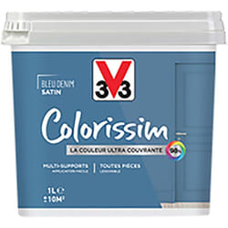 Peinture Multi-supports V33 Colorissim Satin Bleu Denim 1 l