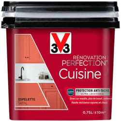 Peinture cuisine Rénovation perfection® V33 Espelette satin 0,75L