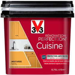 Peinture cuisine Rénovation perfection® V33 Moutarde satin 0,75L