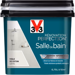 Envie de moderniser votre salle de bain ? Changez la couleur de vos faïences ou meubles de salle de bain grâce à la peinture  ...