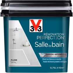 Envie de moderniser votre salle de bain ? Changez la couleur de vos faïences ou meubles de salle de bain grâce à la peinture  ...