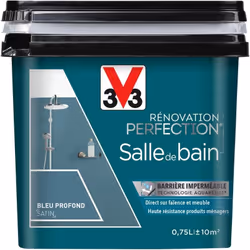 Envie de moderniser votre salle de bain ? Changez la couleur de vos faïences ou meubles de salle de bain grâce à la peinture  ...