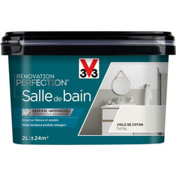 Peinture salle de bain Rénovation perfection® V33 Voile de coton satin 2L
