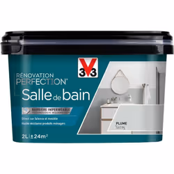 Envie de moderniser votre salle de bain ? Changez la couleur de vos faïences ou meubles de salle de bain grâce à la peinture  ...