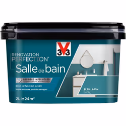 Envie de moderniser votre salle de bain ? Changez la couleur de vos faïences ou meubles de salle de bain grâce à la peinture  ...