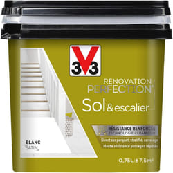 Peinture sols & escaliers Rénovation perfection® V33 Blanc satin 0,75L