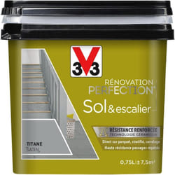 Peinture sols & escaliers Rénovation perfection® V33 Titane satin 0,75L