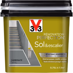 Rénovation Perfection® Sol est spécialement adaptée pour peindre les sols intérieurs carrelés, parquets et escaliers, neufs o ...