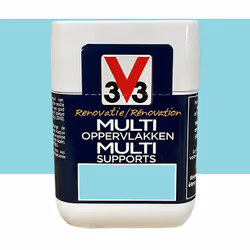 La Peinture V33 Rénovation Multi-Supports Bleu nordique (testeur) a été spécialement développée pour rénover toutes les surfa ...