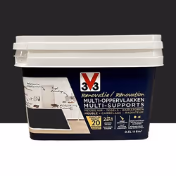 V33 - 118130 - Peinture renovation multi-supports Noir satin 05L