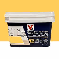 V33 - 118145 - Peinture renovation multi-supports Jaune tournesol satin 05L