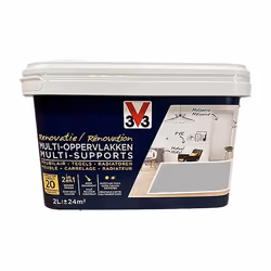 V33 Peinture rénovation multi-supportsGris lune 2L