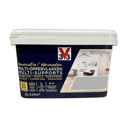V33 Peinture rénovation multi-supportsGris lune 2L