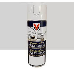 La Bombe de peinture V33 Rénovation Multi-Supports Gris porcelaine a été spécialement développée pour rénover toutes les surf ...