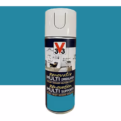 La Bombe de peinture V33 Rénovation Multi-Supports Bleu batik a été spécialement développée pour rénover toutes les surfaces, ...